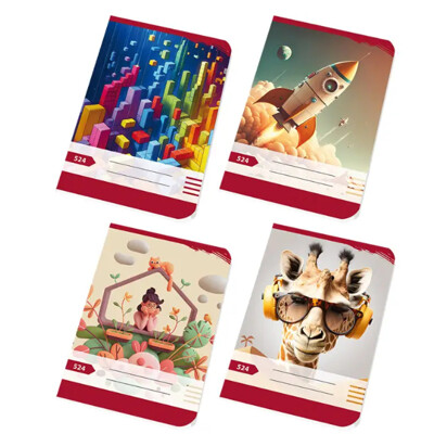 Zošit 524 - A5, 20 listov, linajkový