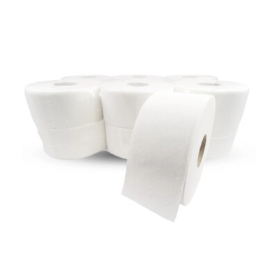 Toaletný papier JUMBO Ø 19 CM,2 vrst., 100 M (12ks)